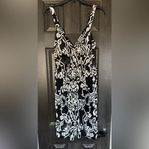 Black and white summer dress